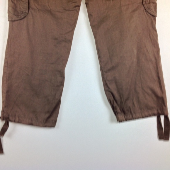 New York Co Capri Cargo Pants Women 8 Brown - Picture 6 of 7